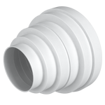 Reductie circulara universala concentrica, Ø160/150/125/120/100/80 mm