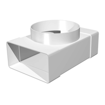 Teu rectangular/circular, 60x204/Ø160 mm
